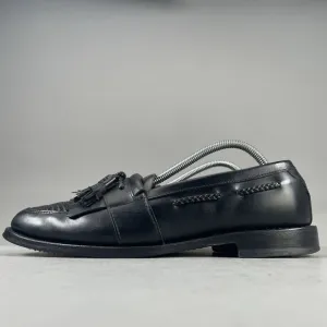 Allen Edmonds Cody Men’s Size 9.5 C Woven Black Leather Tassel Loafers Dress EUC