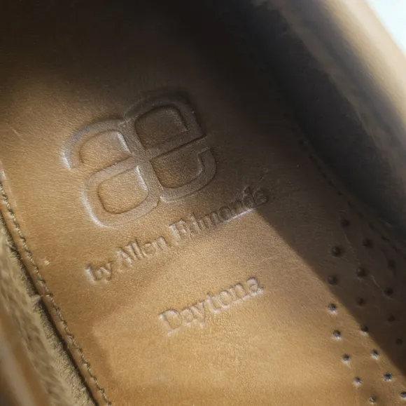Allen Edmonds Daytona Driving Shoe in Tan Fargo Sz: 7.5