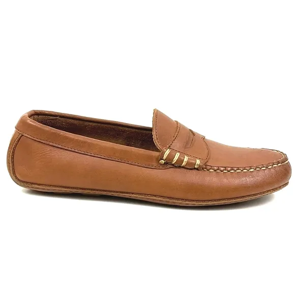 Allen Edmonds Daytona Driving Shoe in Tan Fargo Sz: 7.5