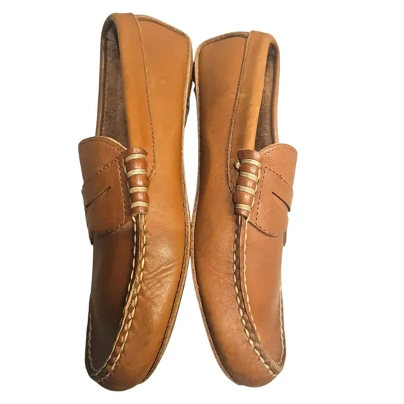 Allen Edmonds Daytona Driving Shoe in Tan Fargo Sz: 7.5