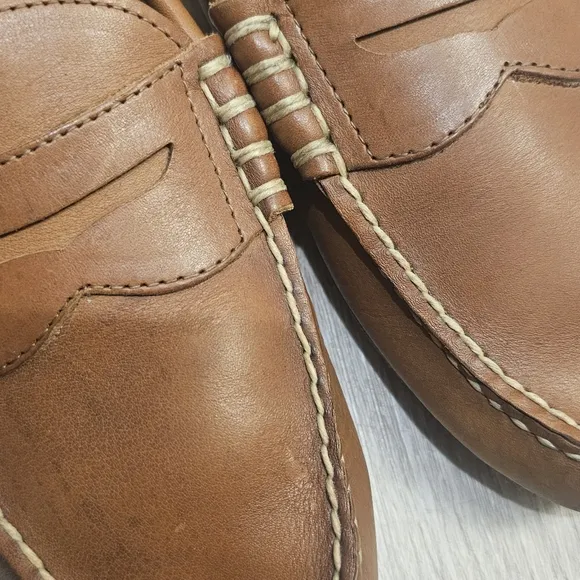 Allen Edmonds Daytona Driving Shoe in Tan Fargo Sz: 7.5