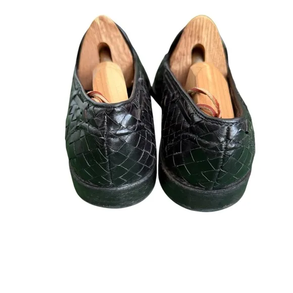 ALLEN EDMONDS Independance Palm Beach Men's Woven Loafers Tassel Black 10 D
