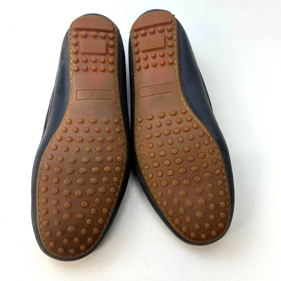 Allen Edmonds Interstate 90 Shoes Blue Leather Men's Size 9.5D Driving Shoes
