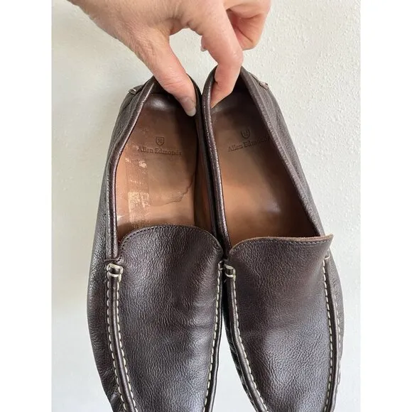 Allen Edmonds Leather Brown Driving Loafers Moccasins Men's 12D 12 D Slip On