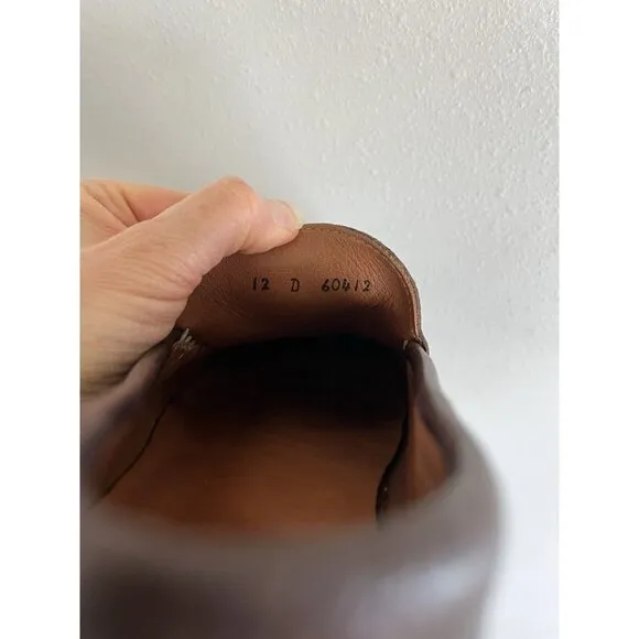 Allen Edmonds Leather Brown Driving Loafers Moccasins Men's 12D 12 D Slip On
