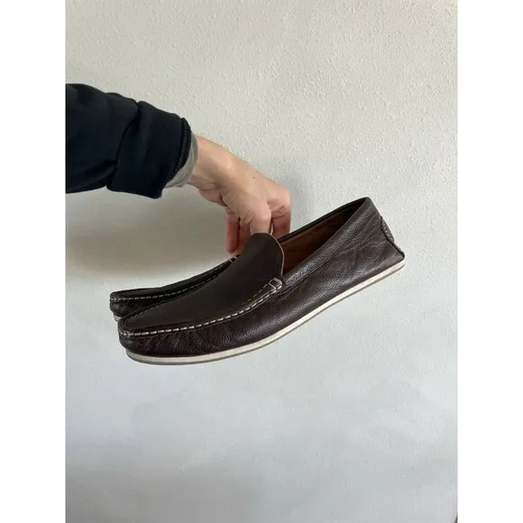 Allen Edmonds Leather Brown Driving Loafers Moccasins Men's 12D 12 D Slip On