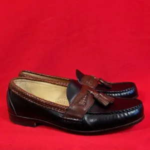 ALLEN EDMONDS Maxfield Tassel Loafer Black Brown Mens Size 11.5 D