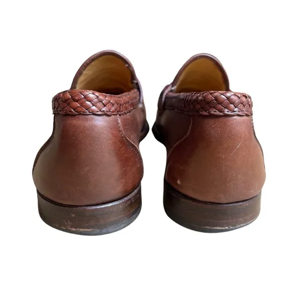 Allen Edmonds Maxfield Tassel Loafers Mens 11 D Woven Retro Western Dress Shoes