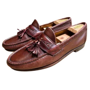 Allen Edmonds Maxfield Tassel Loafers Mens 11 D Woven Retro Western Dress Shoes