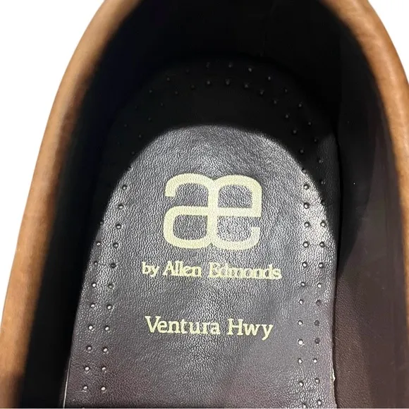 Allen Edmonds Men’s 11.5 D Ventura Highway Tan Leather Driving Loafers 21562