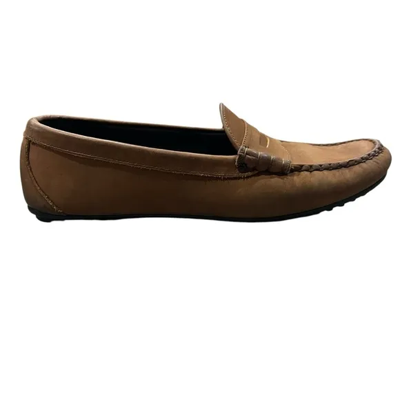 Allen Edmonds Men’s 11.5 D Ventura Highway Tan Leather Driving Loafers 21562