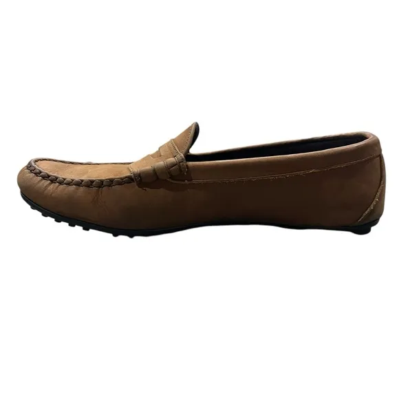Allen Edmonds Men’s 11.5 D Ventura Highway Tan Leather Driving Loafers 21562