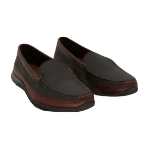 Allen Edmonds Mens Boulder Driving Style Loafer, Black/Brown, Size 8 3E