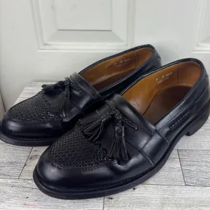 Allen Edmonds Men's Cody Tassel Loafers Shoes Size 9 Black Leather