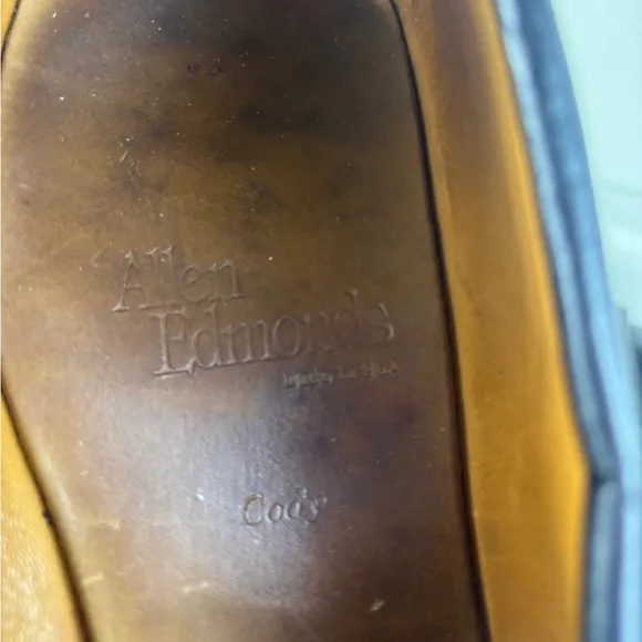Allen Edmonds Men's Cody Tassel Loafers Shoes Size 9 Black Leather
