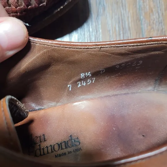 Allen Edmonds Morgan Brown Leather Loafers size 8.5