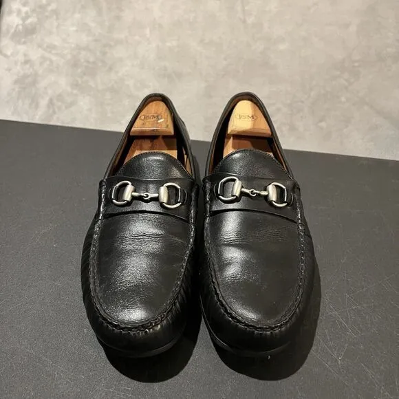 Allen Edmonds Sebastian Loafers Mens 13 D Black Bit Leather Driving Shoes