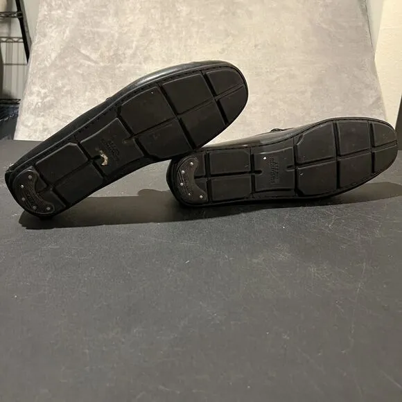 Allen Edmonds Sebastian Loafers Mens 13 D Black Bit Leather Driving Shoes