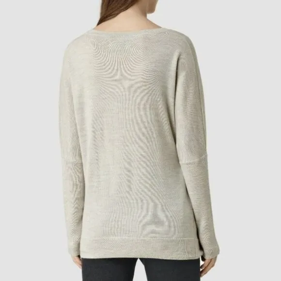 AllSaints Knot Jumper Tie Waist Sweater Wrap Knit