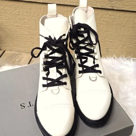 ALLSAINTS Lira leather 8M combat boots