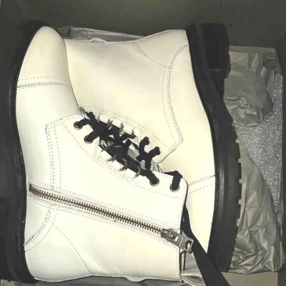 ALLSAINTS Lira leather 8M combat boots
