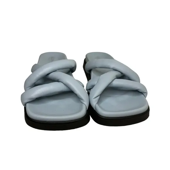 Alohas Slip on Cross Sandal in Baby Blue 42 US 11