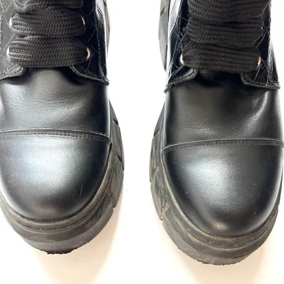 ALOHAS Can Can Croco Moto Boots