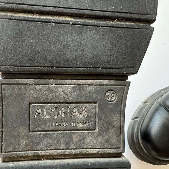 ALOHAS Can Can Croco Moto Boots