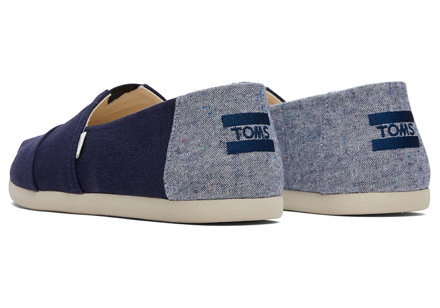 Alpargata Navy Linen