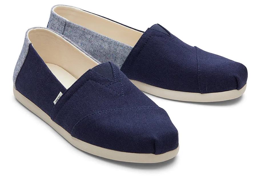 Alpargata Navy Linen