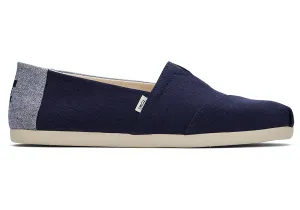 Alpargata Navy Linen
