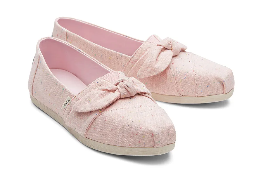 Alpargata Pink Bow Linen