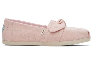 Alpargata Pink Bow Linen