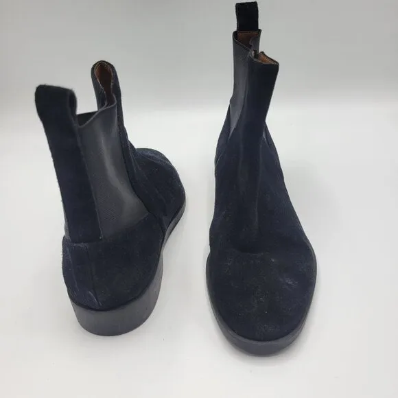 &amp; Other Stories Black Suede Ankle Chelsea Boots Size 37 US 7
