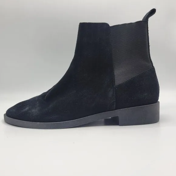 &amp; Other Stories Black Suede Ankle Chelsea Boots Size 37 US 7