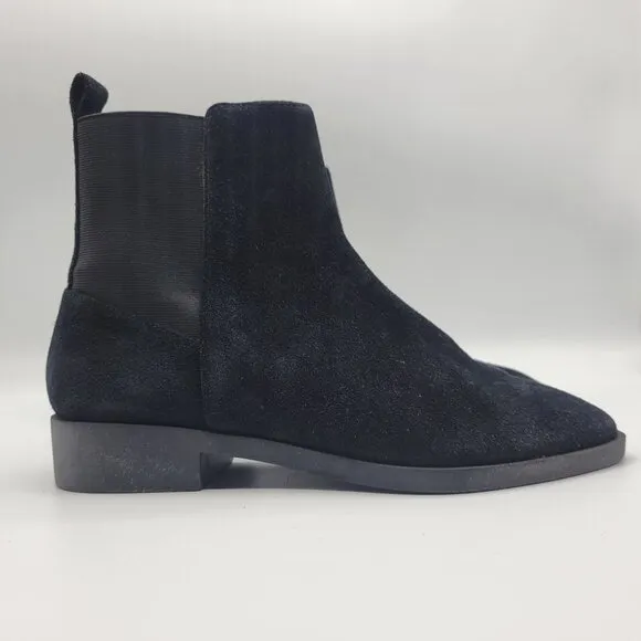 &amp; Other Stories Black Suede Ankle Chelsea Boots Size 37 US 7