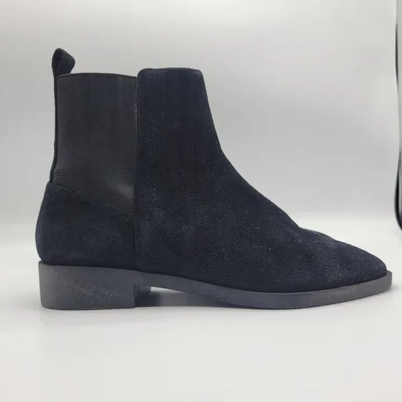 &amp; Other Stories Black Suede Ankle Chelsea Boots Size 37 US 7