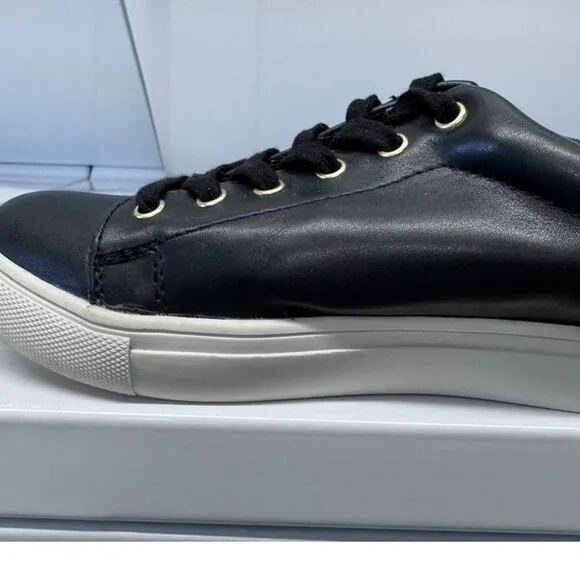 &quot;NANETTE LEPORE&quot; WINSLET, 8, Leather Sneakers, 3-D Flower,Fairy,Low Top