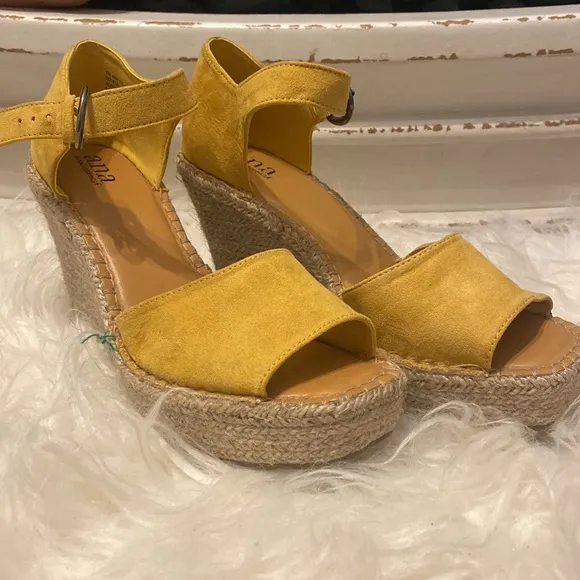a.n.a ankle strap wedge sandals