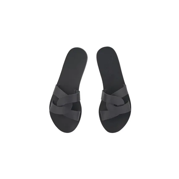 Ancient Greek Sandals Desmos Slip-on Sandals in Black