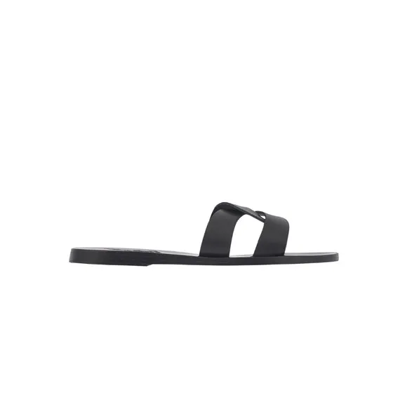 Ancient Greek Sandals Desmos Slip-on Sandals in Black