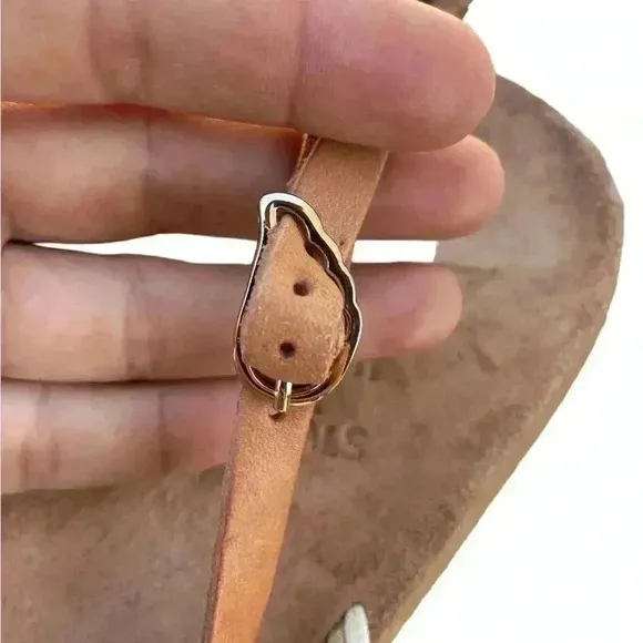 Ancient Greek Sandals women’s strapy open toe high quality leather brown size 39