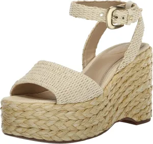 Ankle Sandals Fashion Toe April Raffia Wedge Linen Best-sellers Sam *00% satisfaction Open Strap Edelman Heeled