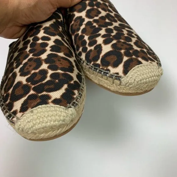ANN Taylor Anastasia Leopard Espadrille Brown 7.5