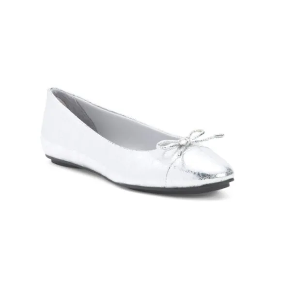 ANNE KLEIN Silver Luci Flats