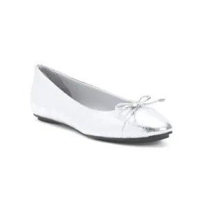 ANNE KLEIN Silver Luci Flats