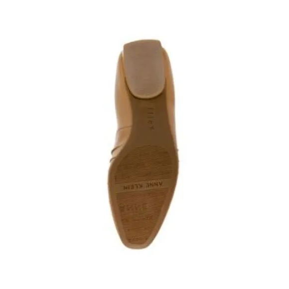 ANNE KLEIN Womens Beige Heel Heel Calliope Almond Toe Slip On Flats Shoes 8 M