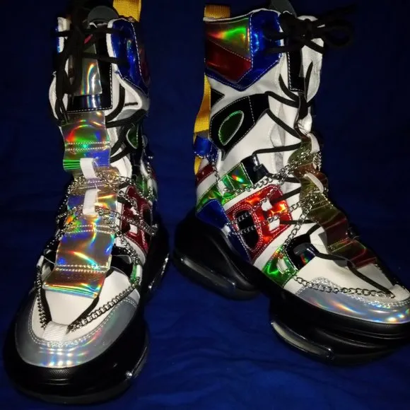 Anthony Wang THE EPIC HOLOGRAM Wedge Sneakers ( BRAND NEW !!!)