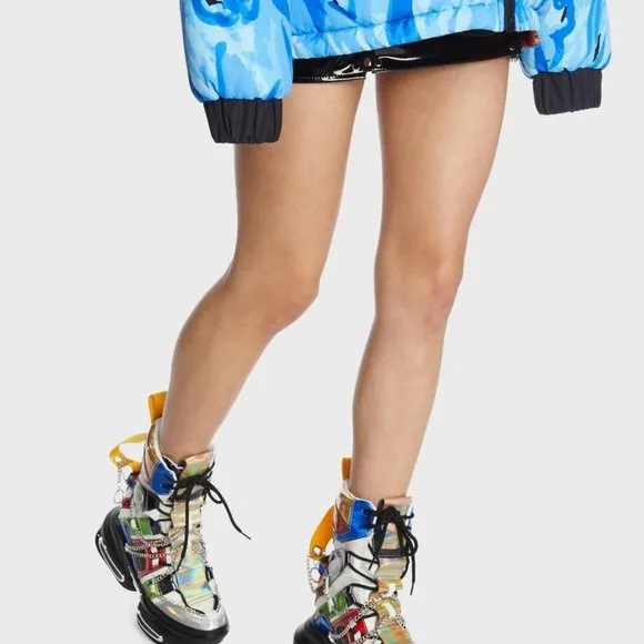 Anthony Wang THE EPIC HOLOGRAM Wedge Sneakers ( BRAND NEW !!!)