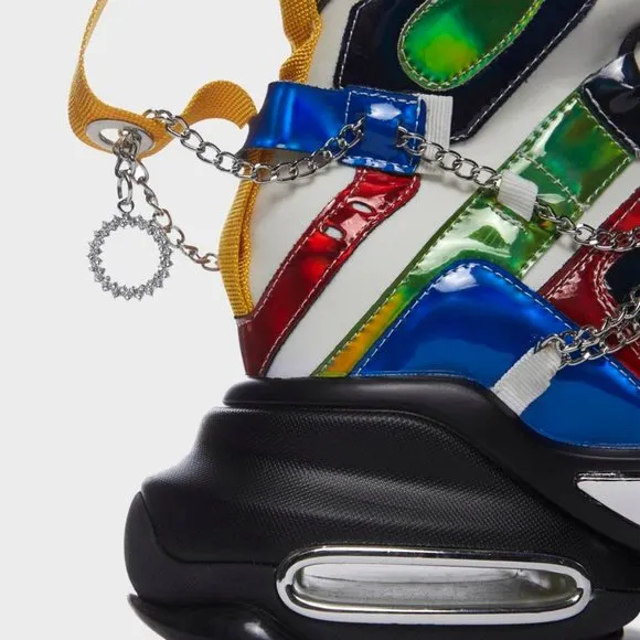 Anthony Wang THE EPIC HOLOGRAM Wedge Sneakers ( BRAND NEW !!!)